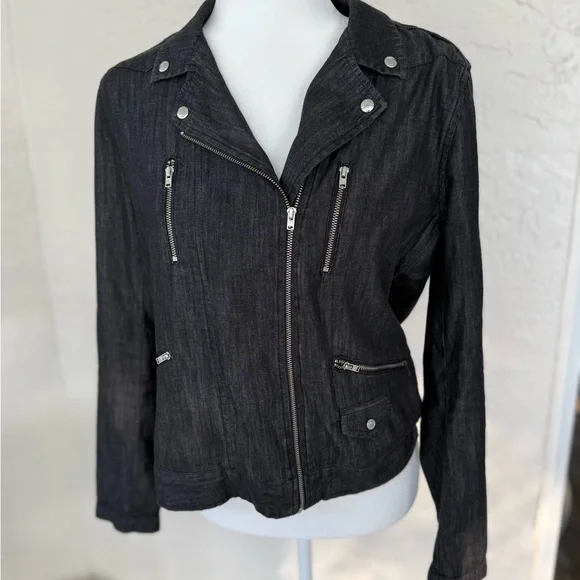 The Kooples Jackets Coats The Kooples Black Denim Jacket